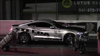 Naturally Aspirated Mustang GT vs Dodge Demon & Went 9.7 at 141.2 MPH - New Record?