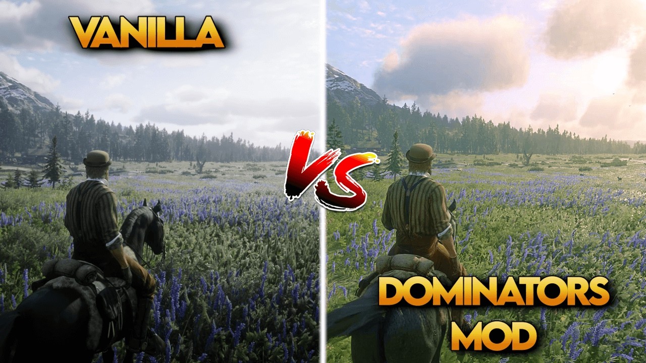 Vanilla vs Dominators Mod – Same Time, Same Weather | RDR2 Graphics ...