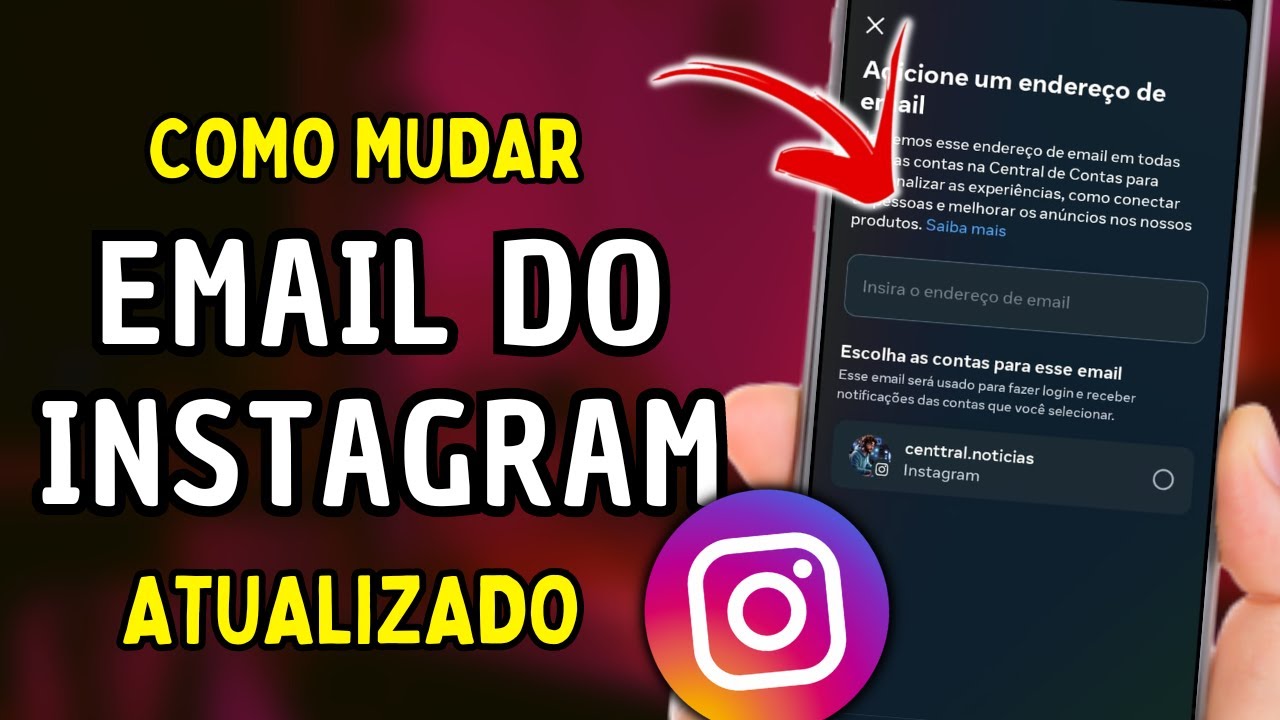 Como Mudar o Email do Instagram - YouTube