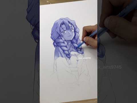 Mitsuri Pen Drawing | Smooth Shading Demon Slayer