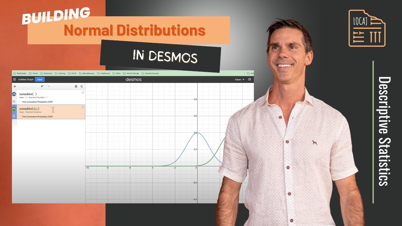 Building Normal Distributions in Desmos - YouTube