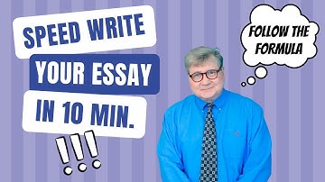How to Write an Academic Essay in 10 Minutes or Less