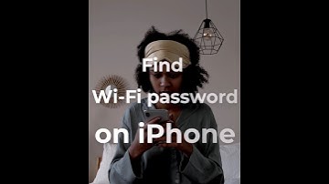 How to find WiFi password on iPhone