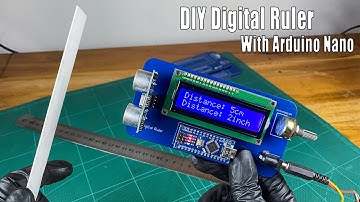 How to make a DIY digital ruler with Arduino Nano board | Digital ruler with PCB #sritu_hobby #pcb