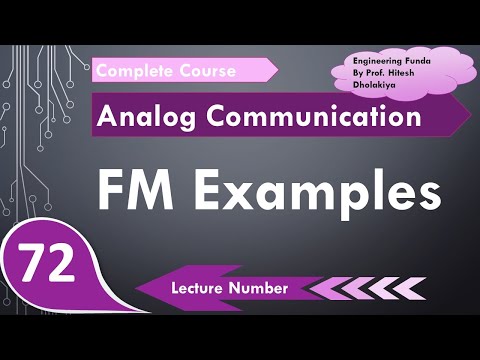 5. Frequency Modulation Examples | GATE FM Examples in Analog Communication by Engineering Funda
