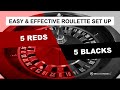 Easy roulette strategy system game play 5 reds 5 blacks by roulette profit and stop