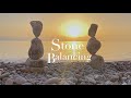 Balance  stone  sunset