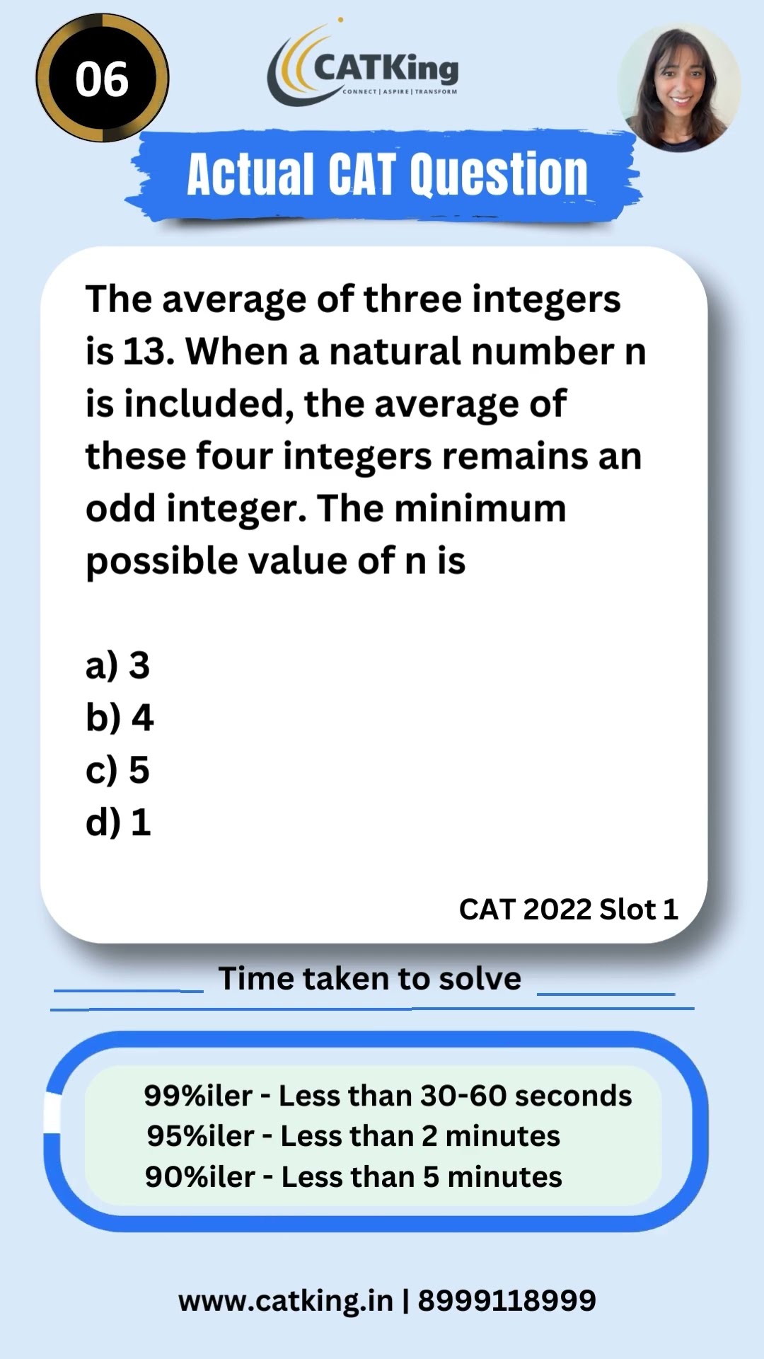 Actual CAT Questions CAT Quants Preparation Averages CATKing PYQ Actual CAT Questions CAT Quants Preparation Averages CATKing PYQ