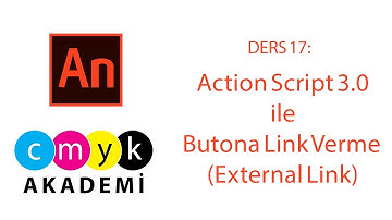 Animate CC Dersleri 17: Action Script 3.0 ile Butona Link Verme (External Link)