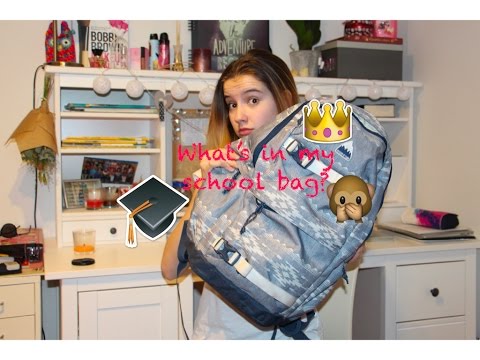 Whats in my school bag? - YouTube