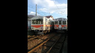 北陸鉄道  7000系(7100形)   7101編成　石川線　鶴来→野町(前面車窓)　※2015年11月撮影