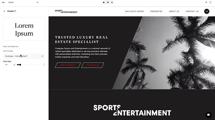 Website Builder - Theme: How to make global font changes