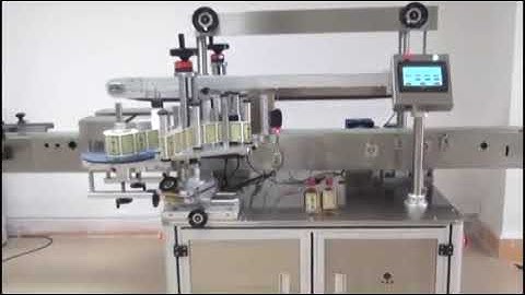 How to operate automatic double side labeling machine tutorial