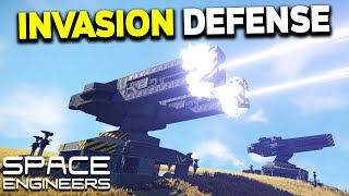 INVASION Defence! - Space Engineers Dual Railgun Turret screenshot 4