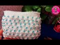 Bolsita a crochet puntada Granizo con cristalitos