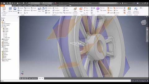 Autodesk Inventor 2017 - 7" Rim Design Tutorial - Part 1 (1)