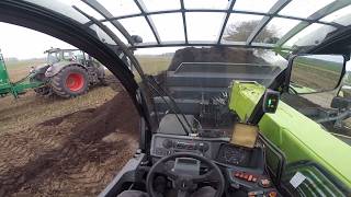 Fendt 936 Vario Tebbe Claas Scorpion 742 Kompost Streuen Cabview Teil 1