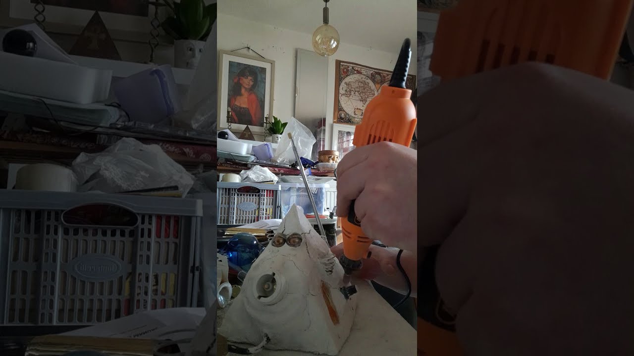 Sanding clay on Orgone Radionics