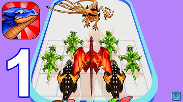 Merge Battle 3D: Dragon Fight - Gameplay Walkthrough Part 1 Levels 1-25 (iOS,Android Gameplay)