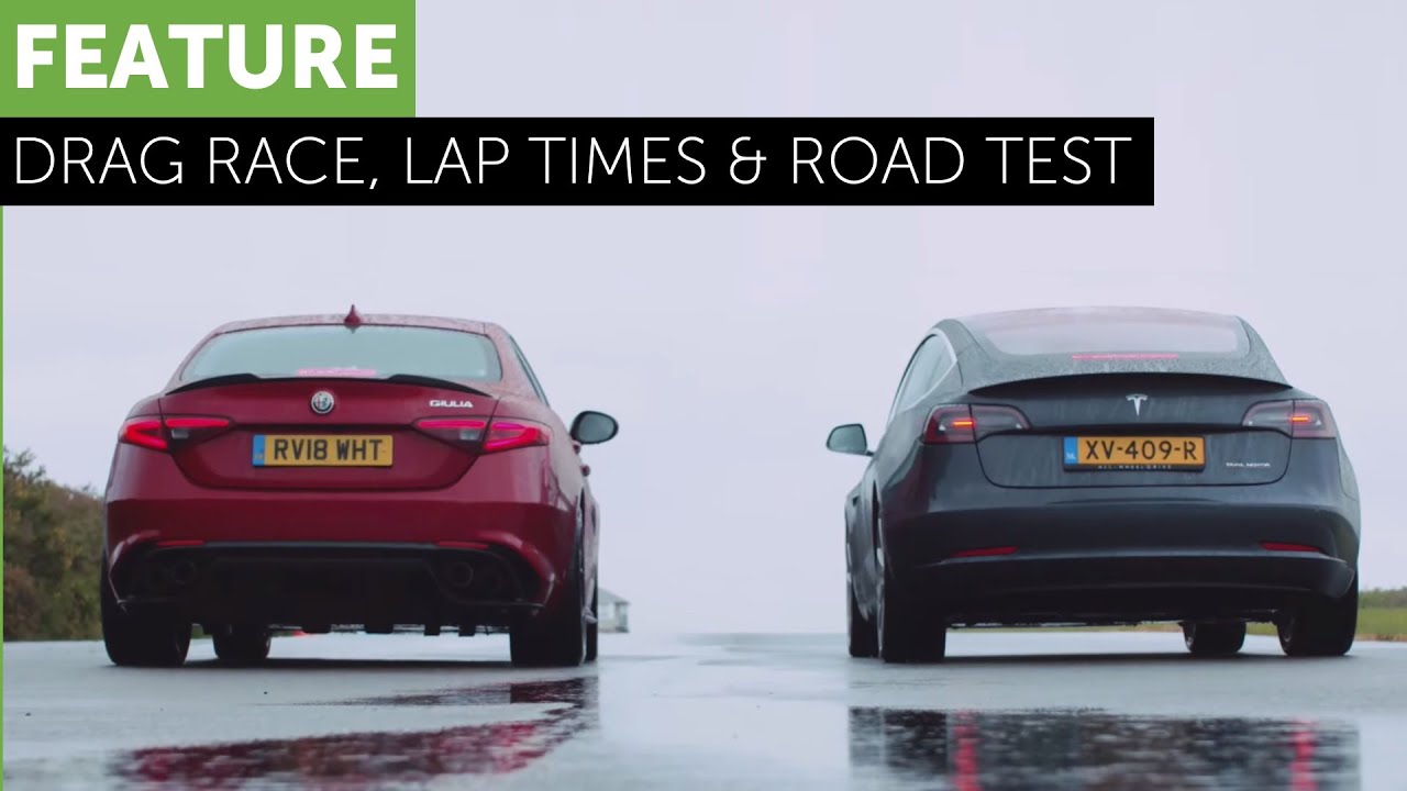 Tesla Model 3 - Alfa Romeo Giulia Quadrifoglio - Road / Track / Drag ...