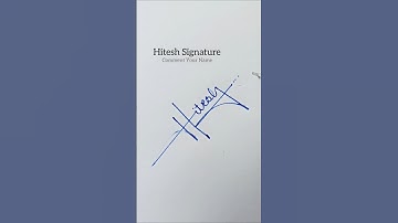 Hitesh name signature style 💖 #shorts #signos