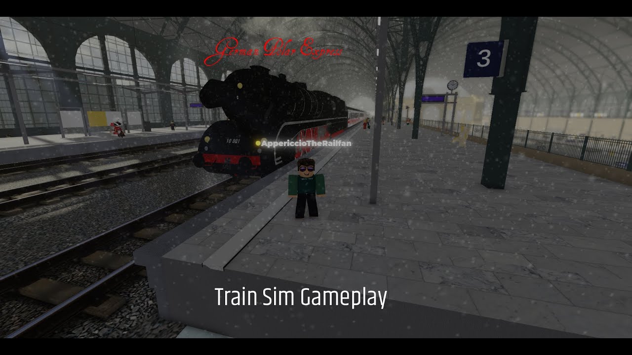 German Polar Express! | Train Sim Christmas Special | Roblox