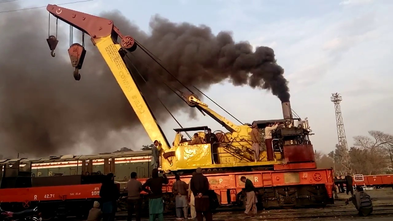 Pakistan Railway Steam Crane YouTube