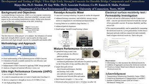 Development & Testing of High Early Strength Concrete for Durable Bridge Components & Connections