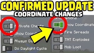 NEW UPDATED Coordinate Changes CONFIRMED | Minecraft PE Update