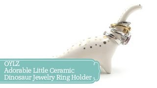 OYLZ Adorable Little Ceramic Dinosaur Jewelry Ring Holder screenshot 1