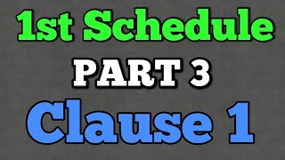 Clause 1 in Part 3 - 1st Schedule CA Final Professional ethics