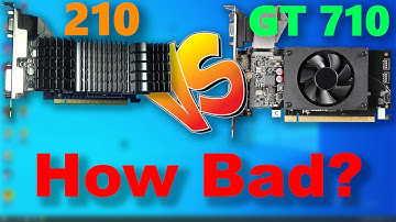 Geforce 210 vs GT 710 + Intel HD Tripple Comparison