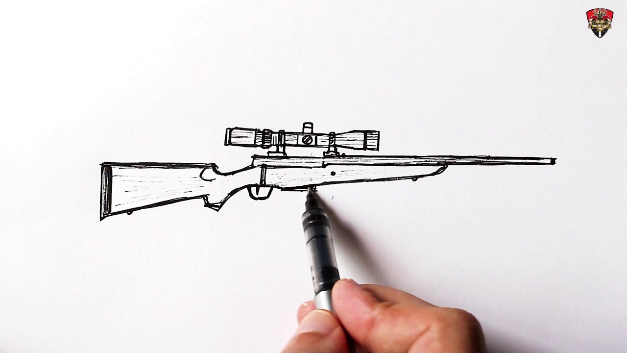 Featured image of post How To Draw A Sniper Rifle This video has been suggested by doryn hehe in this video how to make cardboard sniper rifle modelled from the game fortnite that shoots paper ammo better than most of the