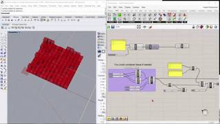 Grasshopper Rhino 3 Z heights shuffled randomly (jitter)