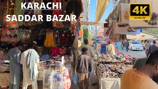 Saddar Karachi, Pakistan 🇵🇰 • [4K 60fps] Virtual Walking Tour