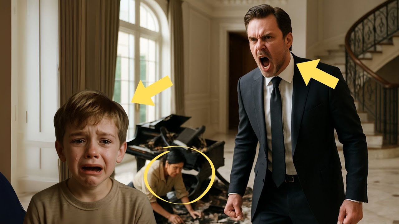 MILIONÁRIO FURIOSO COM FILHO QUE DESTRUIU PIANO DE UM MILHÃO... ATÉ A EMPREGADA DESCOBRIR O MOTIVO