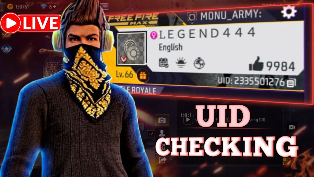 LIVE🔴 FREE FIRE🔥🔥🔥🔥 !! CUSTOM !! UID CHECK !! #FREEFIRE