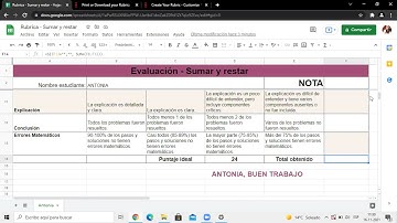 TUTORIAL RUBRICA DE EVALUACIÓN