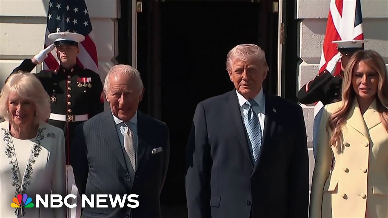King Charles and Queen Camilla arrive in Washington to meet with President Trump and First Lady