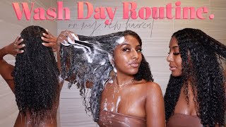 EASY WASH DAY ROUTINE | New Haircut + Trying New Products!