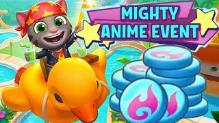 Talking Tom Gold Run Mighty Anime Event Biker Tom vs Roy Raccoon Gameplay Android ios  screenshot 5