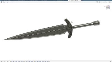 Modeling Steel Dagger From Skyrim with Fusion 360