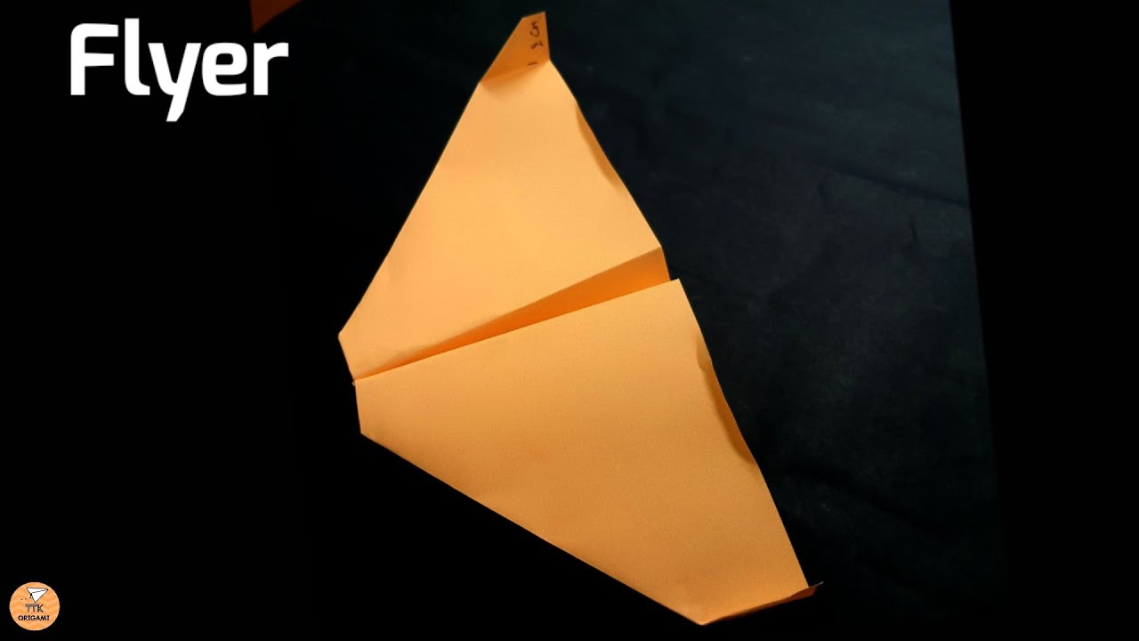 Flyer, How to make a Flyer paper airplane design by Takuo Toda, How to