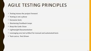Agile Testing - A Practical Approach : Agile Testing Part 1