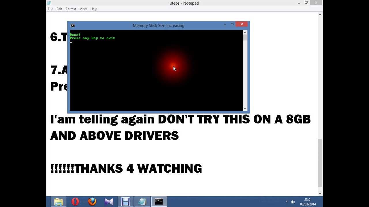 Increase 4gb memory card to 8gb software windows 7 Increase 4gb memory card to 8gb software windows 7