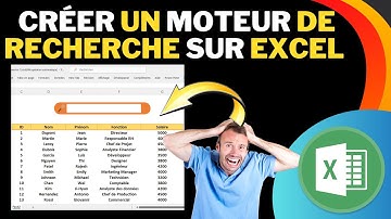 comment créer un moteur de recherche sur excel