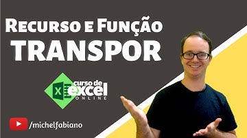 Como usar Transpor no Excel