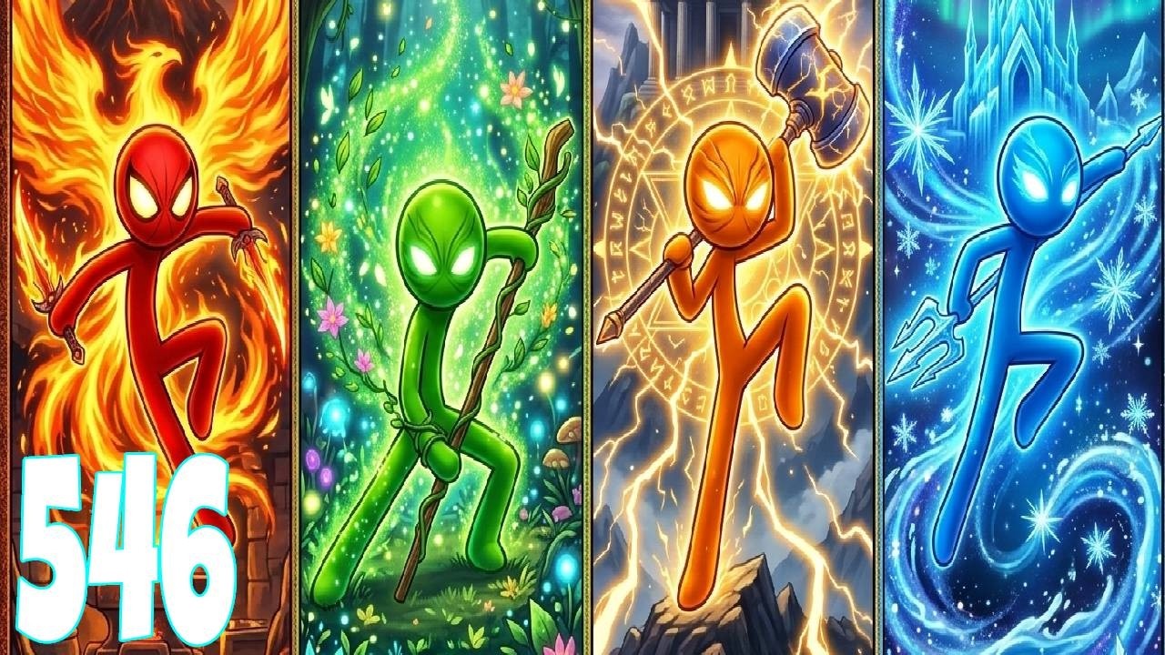 Stickman Party 1234 Player MINIGAMES Part 546 Gameplay New UPDATE  1 2 3 4 Player (Android/ios)