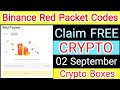 Binance Red Packet Codes | Claim Free Crypto From Crypto Box
