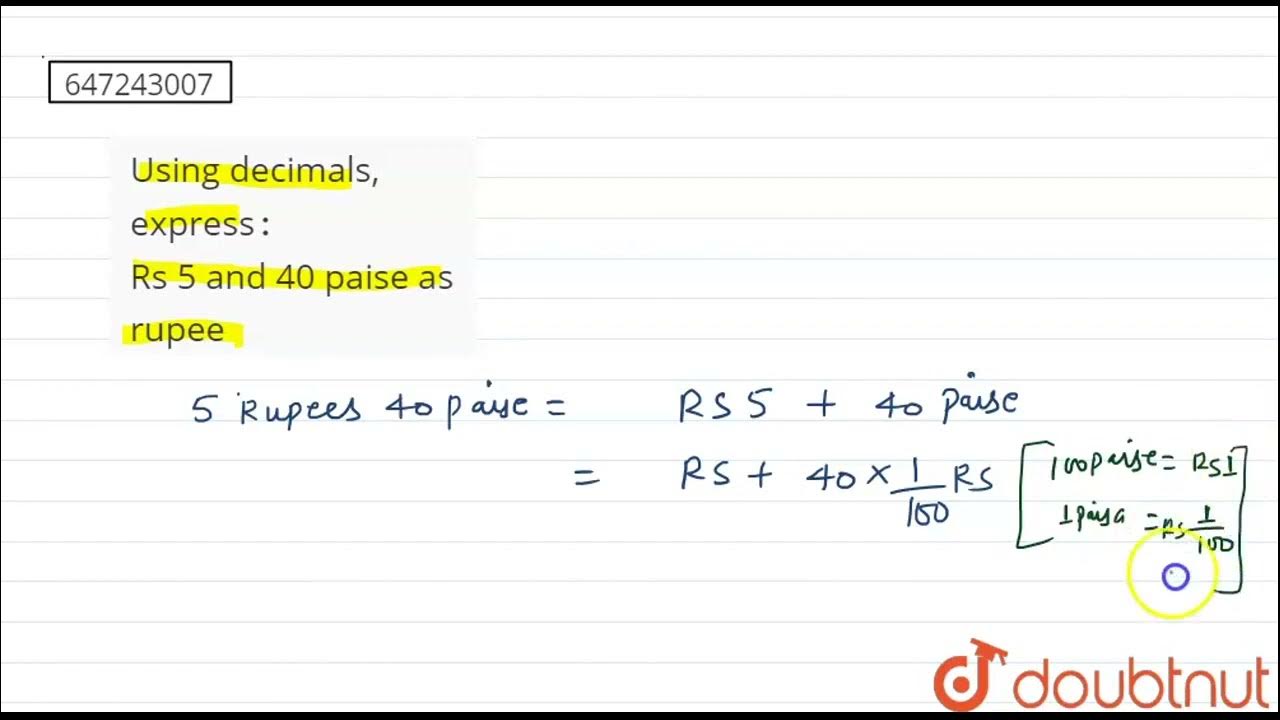 using-decimals-express-rs-5-and-40-paise-as-rupee-class-6
